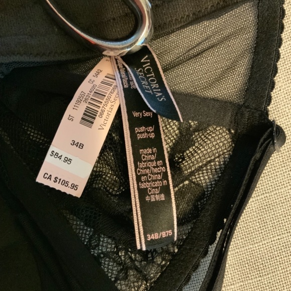 Victoria Secret BLING Very Sexy Bombshell Add-2-Cups Push-Up Corset Bra 34B NWT - Picture 6 of 16